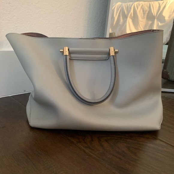 Topshop Grey and Gold Tote - Picture 3 of 5
